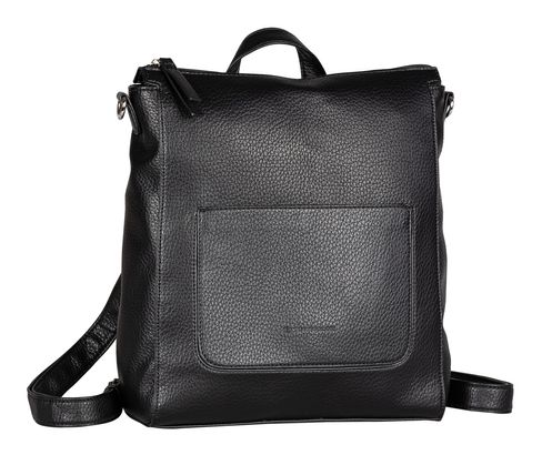 TOM TAILOR Raisa Hobo Bag / Backpack Black