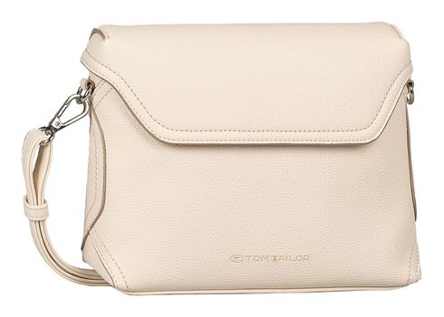 TOM TAILOR Joel Flap Bag No Zip S Creme White TOM TAILOR Joel Flap Bag No Zip S Creme White