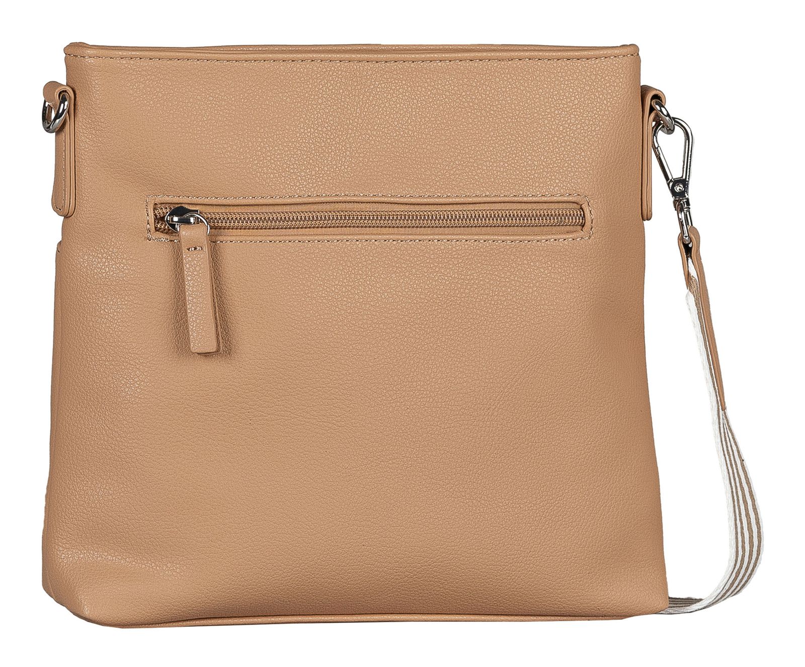 TOM TAILOR Orla Stripe Crossbody Bag M Camel TOM TAILOR Orla Stripe Crossbody Bag M Camel