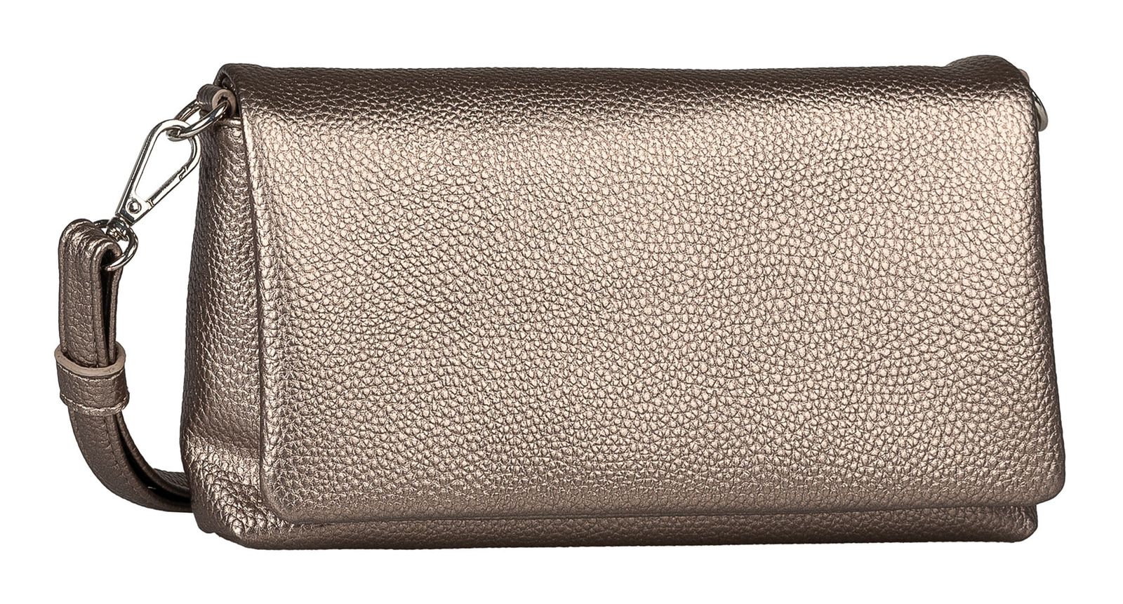 TOM TAILOR Xia Clutch Metallic Taupe