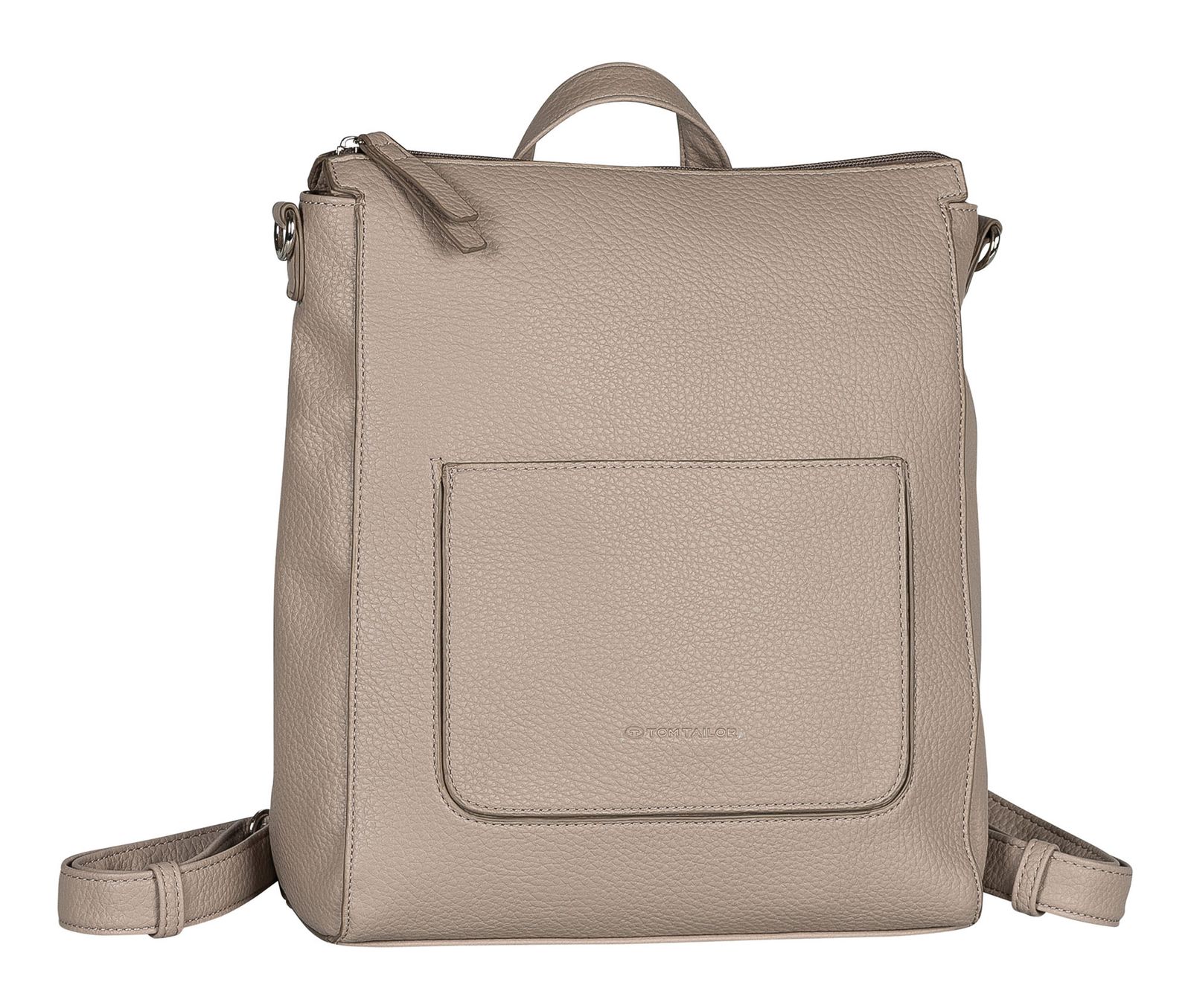 TOM TAILOR Raisa Hobo Bag / Backpack Taupe