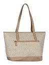 TOM TAILOR Xenia Zip Shopper L Printed Taupe