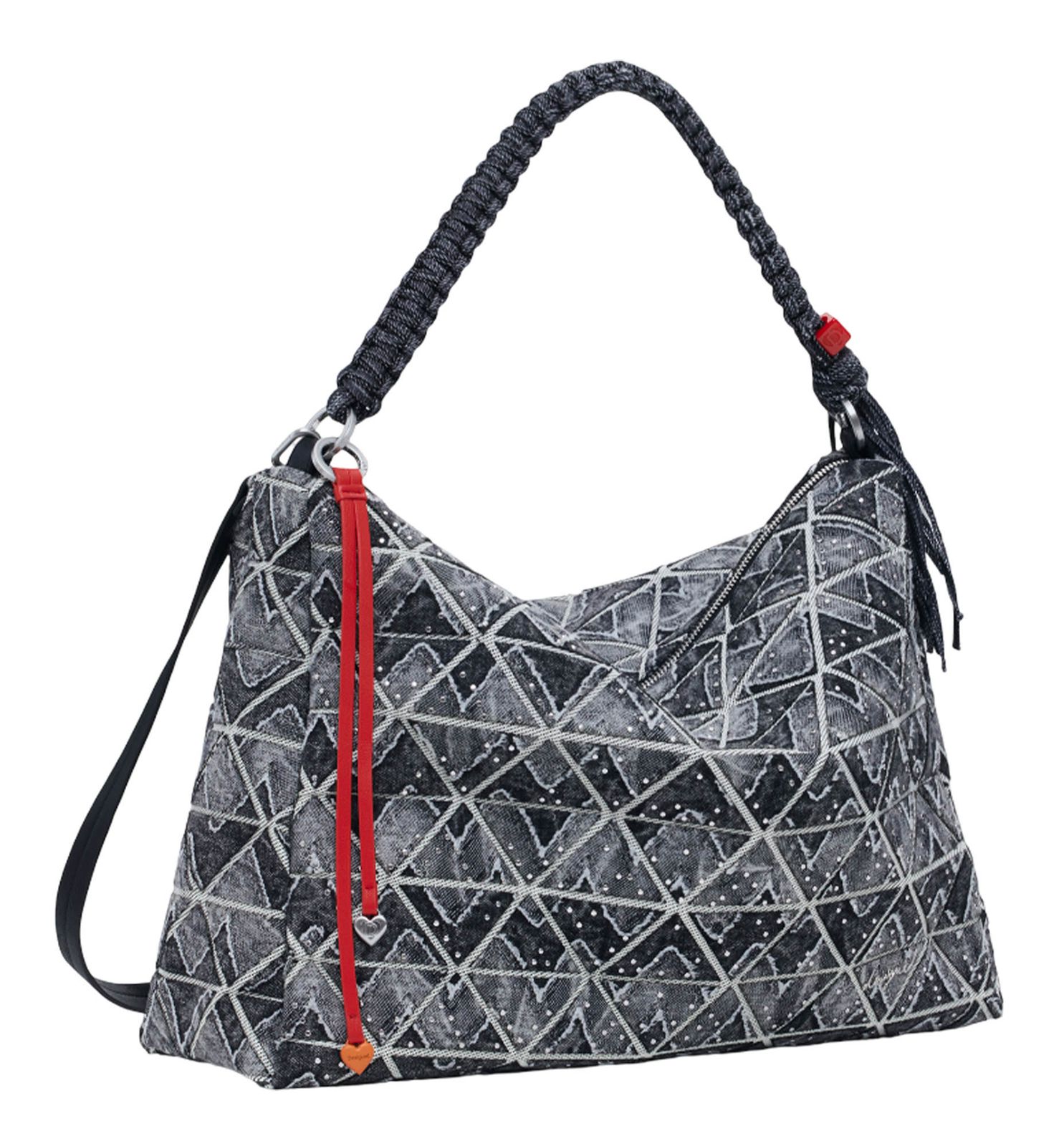 Desigual Radio Leiria Shoulder Bag Denim Raw