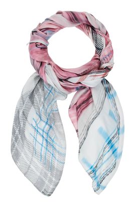 Desigual Grunge Rectangle Foulard Beige