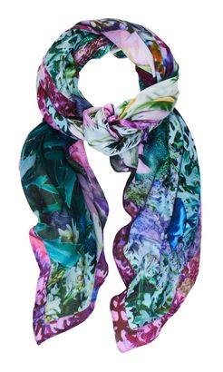 Desigual Rectangle Foulard Mineral Blue