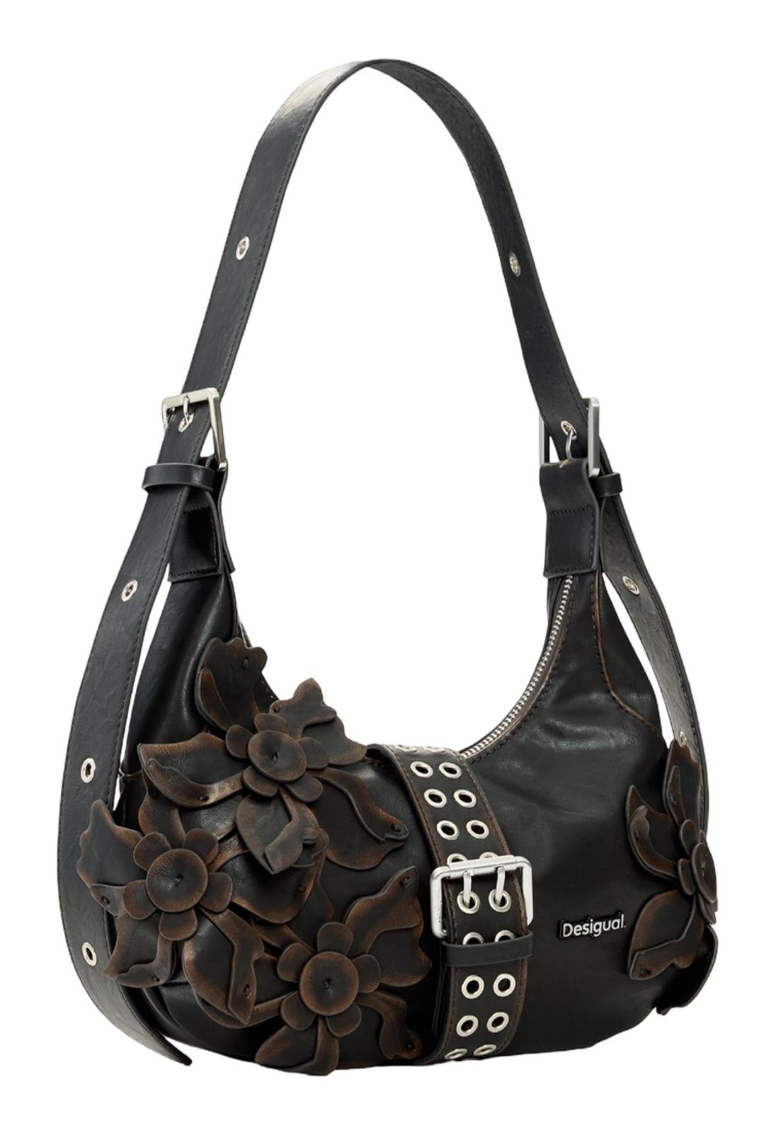 Desigual Curio Margo Shoulder Bag Chocolate Desigual Curio Margo Shoulder Bag Chocolate