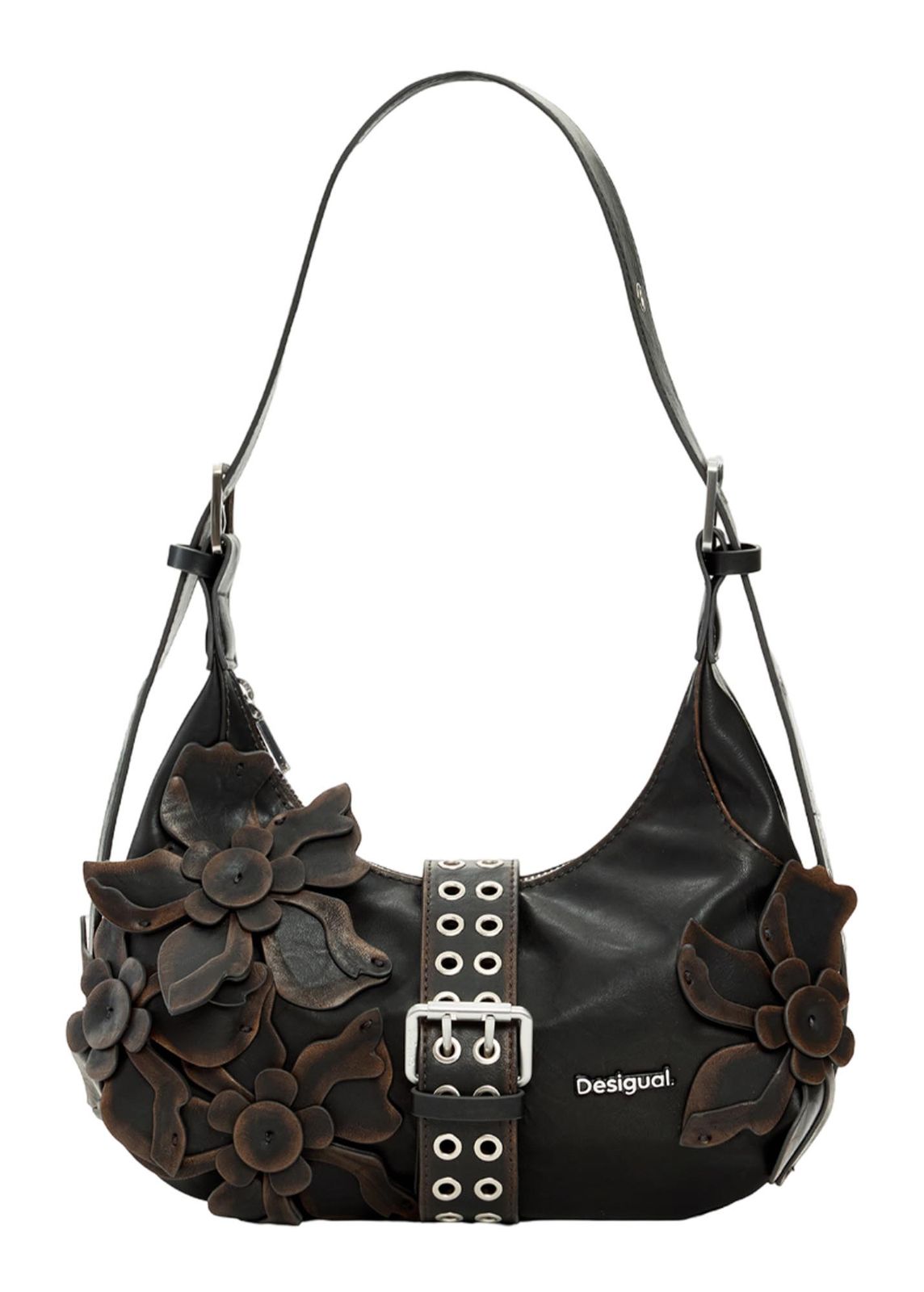 Desigual Curio Margo Shoulder Bag Chocolate