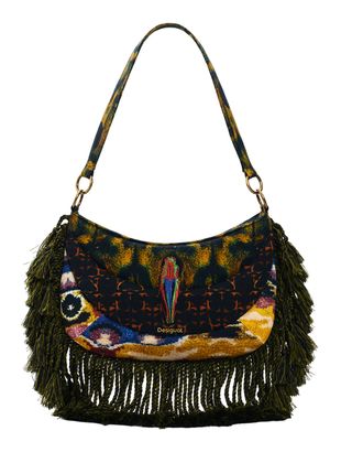 Desigual Bug Jeper Lacroix Shoulder Bag Kaki
