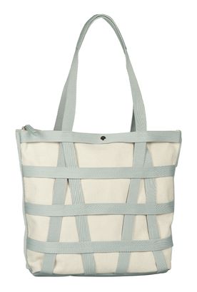 TOM TAILOR Jada Zip Tote Bag L Creme White