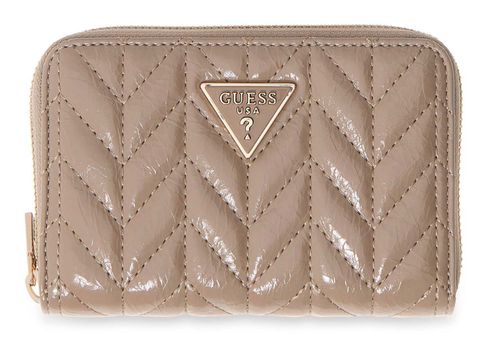 GUESS Cheryl SLG Zip Around Wallet M Dark Taupe GUESS Cheryl SLG Zip Around Wallet M Dark Taupe