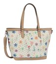 Gabor Meria Flower Zip Shopper L Flower White