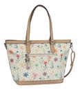 Gabor Meria Flower Zip Shopper L Flower White