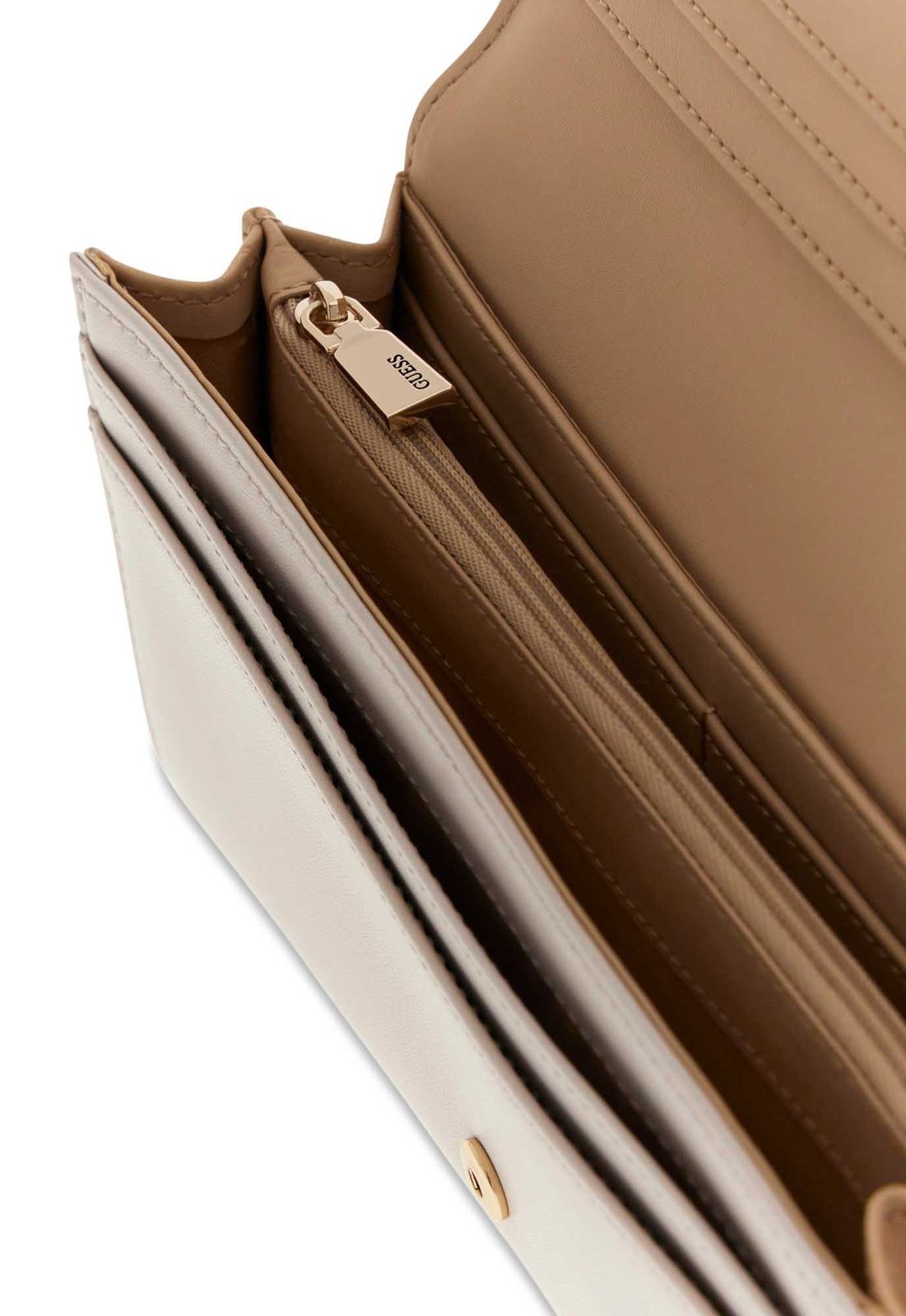 GUESS Janie SLG Flap Organizer Stone GUESS Janie SLG Flap Organizer Stone