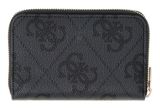 GUESS Janie Logo SLG Zip Around Wallet M Coal Logo GUESS Janie Logo SLG Zip Around Wallet M Coal Logo