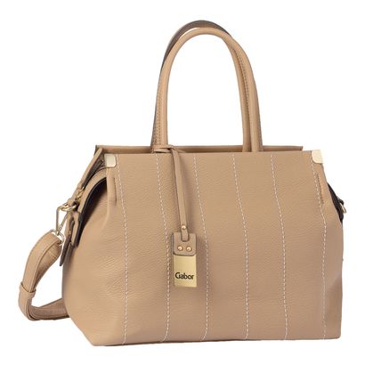 Gabor Gela Stripe Hand Bag M Camel