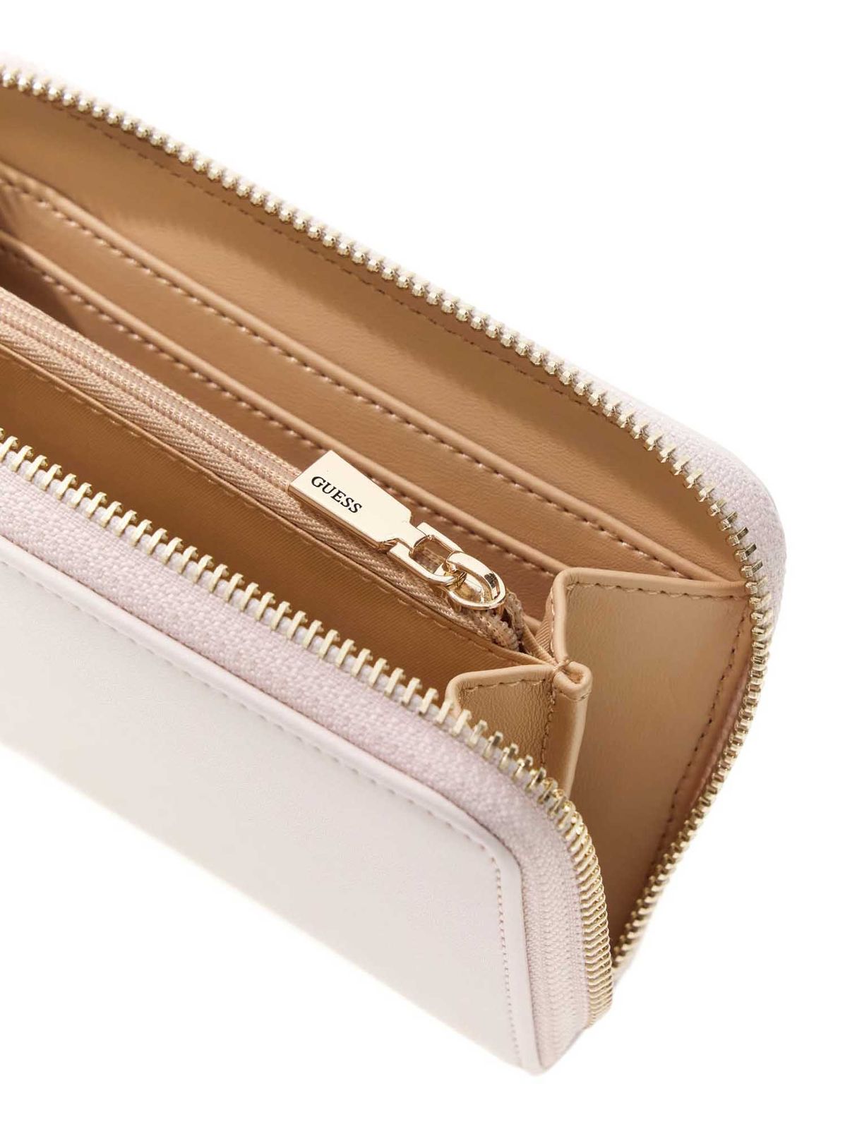 GUESS Janie SLG Zip Around Wallet M Stone GUESS Janie SLG Zip Around Wallet M Stone