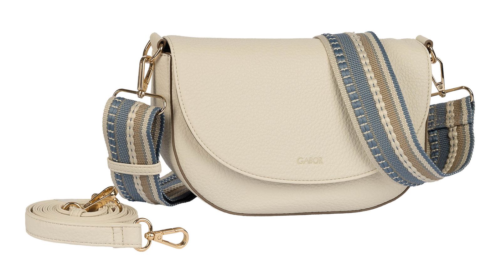 Gabor Linda Summer Saddle Bag Cream White