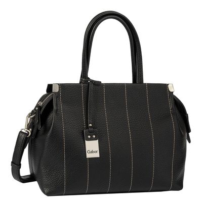 Gabor Gela Stripe Hand Bag M Black Gabor Gela Stripe Hand Bag M Black