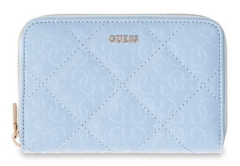 GUESS Libby SLG Zip Around Wallet M Aqua