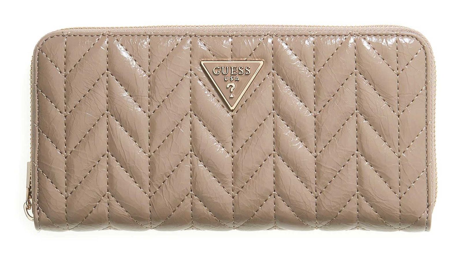GUESS Cheryl SLG Zip Around Wallet L Dark Taupe