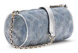 GUESS Giully II Mini Barrel Bag Metallic Denim