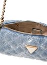 GUESS Giully II Mini Barrel Bag Metallic Denim