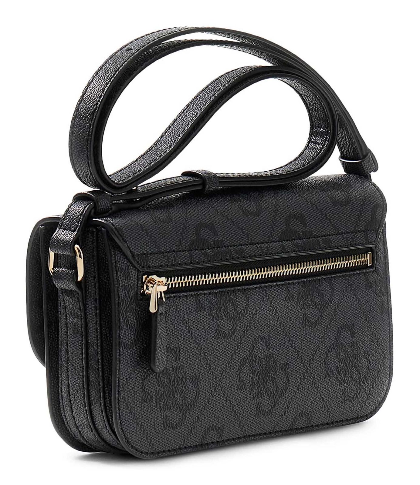 GUESS Janie Logo Convertible Xbody Flap Coal Logo GUESS Janie Logo Convertible Xbody Flap Coal Logo