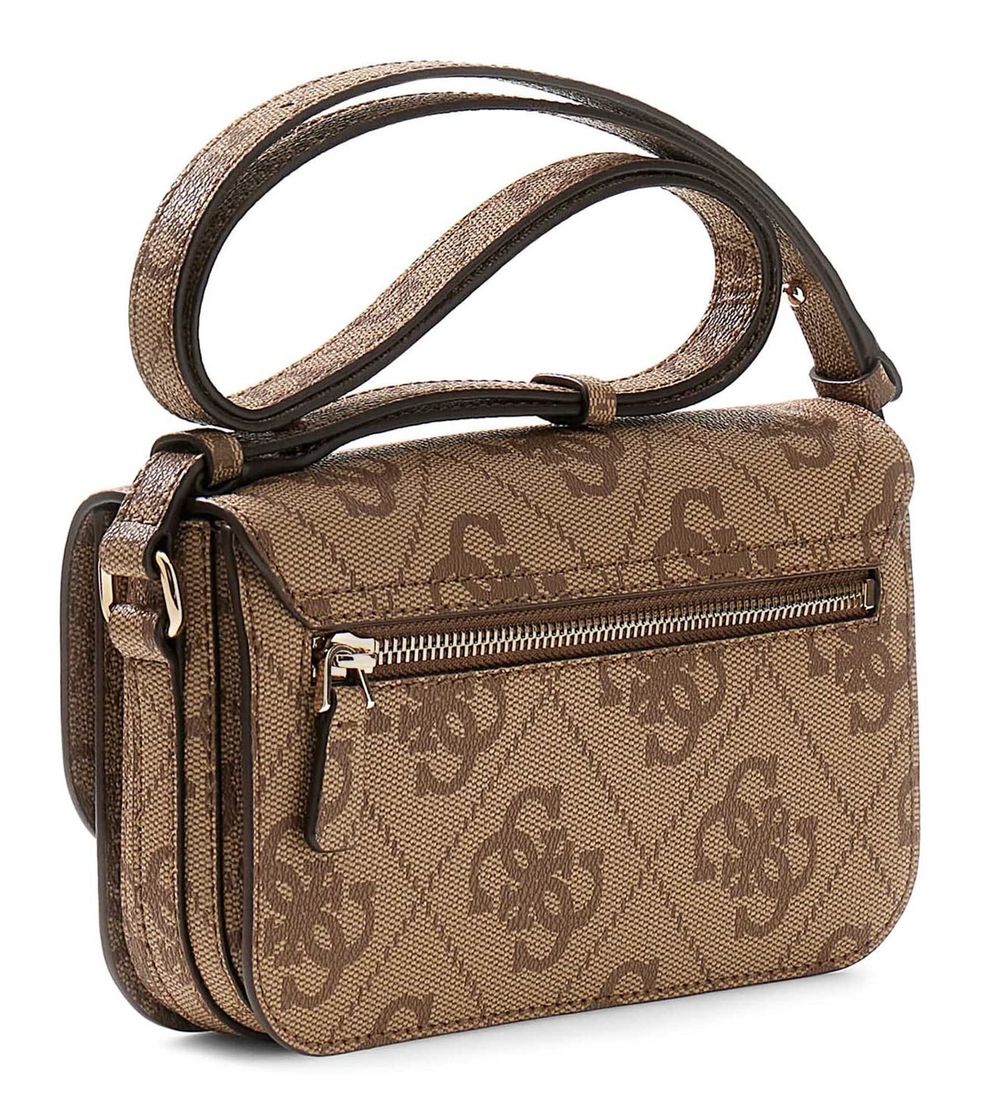 GUESS Janie Logo Convertible Xbody Flap Latte Logo GUESS Janie Logo Convertible Xbody Flap Latte Logo