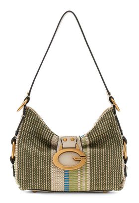 GUESS Camden Mini Shoulder Bag Olive Multi