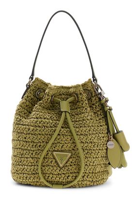 GUESS Ofelia Top Handle Bucket Olive