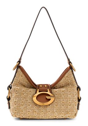 GUESS Camden Mini Shoulder Bag Natural / Cognac