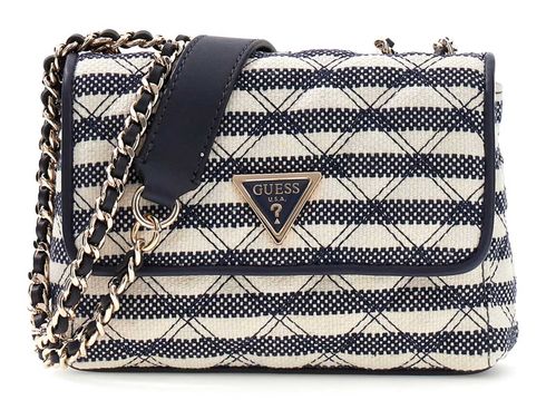 GUESS Giully II Mini 2 Compartment Convertible Flap Navy Multi