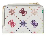 GUESS Emelie Logo SLG Zip Around Card Case Bone Logo