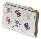 GUESS Emelie Logo SLG Zip Around Card Case Bone Logo