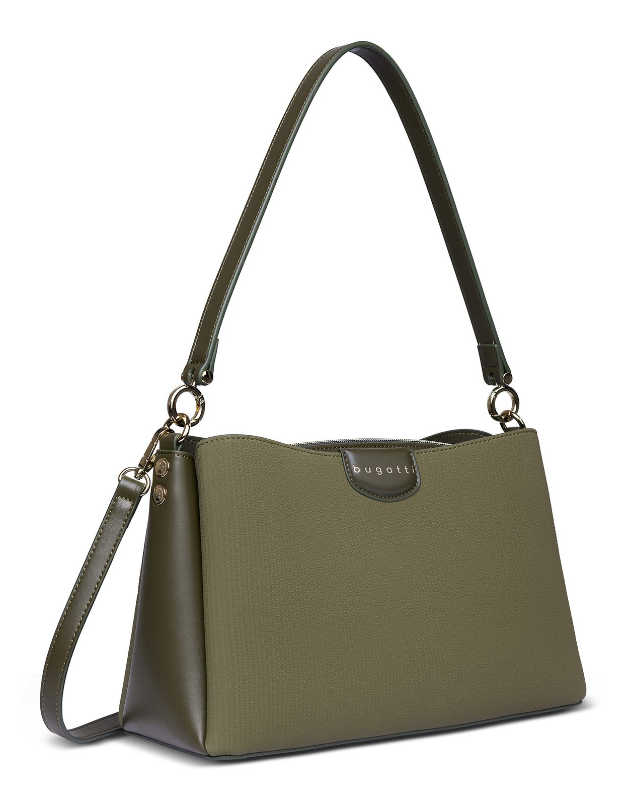 bugatti Leah Shoulder Bag M Olive bugatti Leah Shoulder Bag M Olive