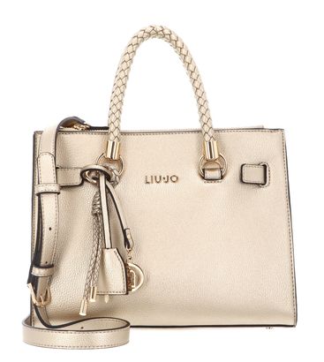 LIU JO Manhattan Satchel Bag S Light Gold