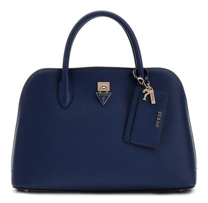 GUESS Patsie Two Compartment Satchel Navy