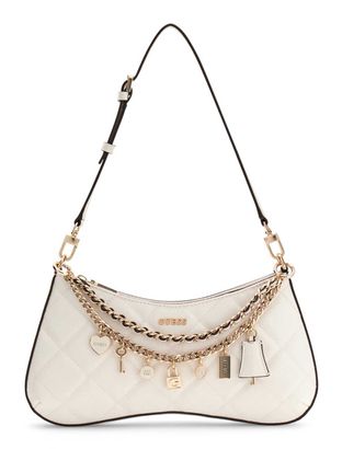 GUESS Libby Shoulder Bag Cream White