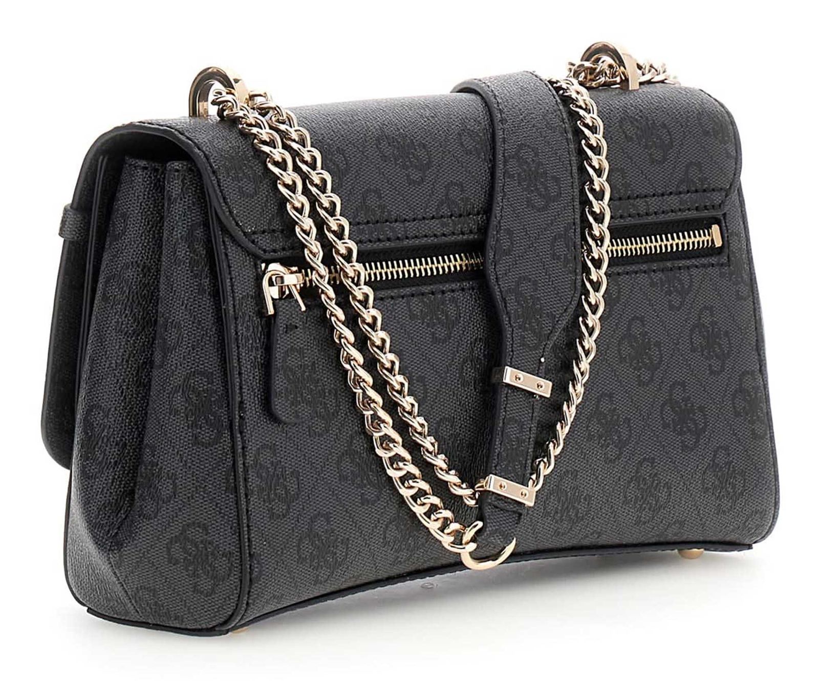 GUESS Leona Logo Convertible Xbody Flap Coal Logo GUESS Leona Logo Convertible Xbody Flap Coal Logo