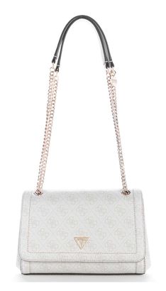 GUESS Noelle II Convertible Xbody Flap Bag Bone Logo GUESS Noelle II Convertible Xbody Flap Bag Bone Logo