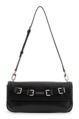 GUESS Dovie Flap Shoulder Bag Black GUESS Dovie Flap Shoulder Bag Black
