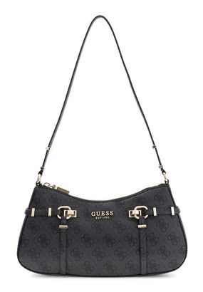 GUESS Leona Logo Shoulder Bag Coal Logo