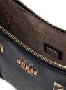 GUESS Leona Logo Shoulder Bag Coal Logo