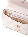 GUESS Libby Flap Crossbody Bag Cream White GUESS Libby Flap Crossbody Bag Cream White