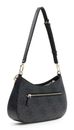 GUESS Noelle II Top Zip Shoulder Bag Coal Logo