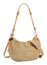 Desigual Half Logo Raffia Bag Natural