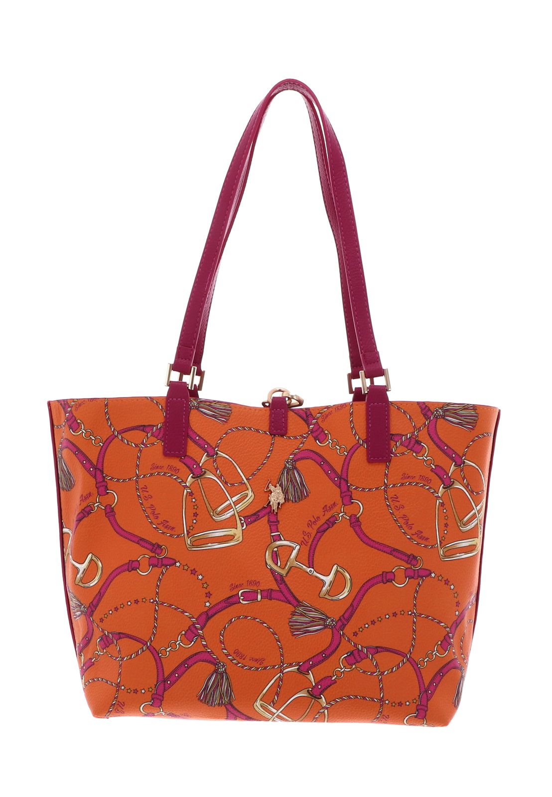 U.S. POLO ASSN. Rogersville Reversible Shopping Bag M Stirrup + Fuchsia U.S. POLO ASSN. Rogersville Reversible Shopping Bag M Stirrup + Fuchsia