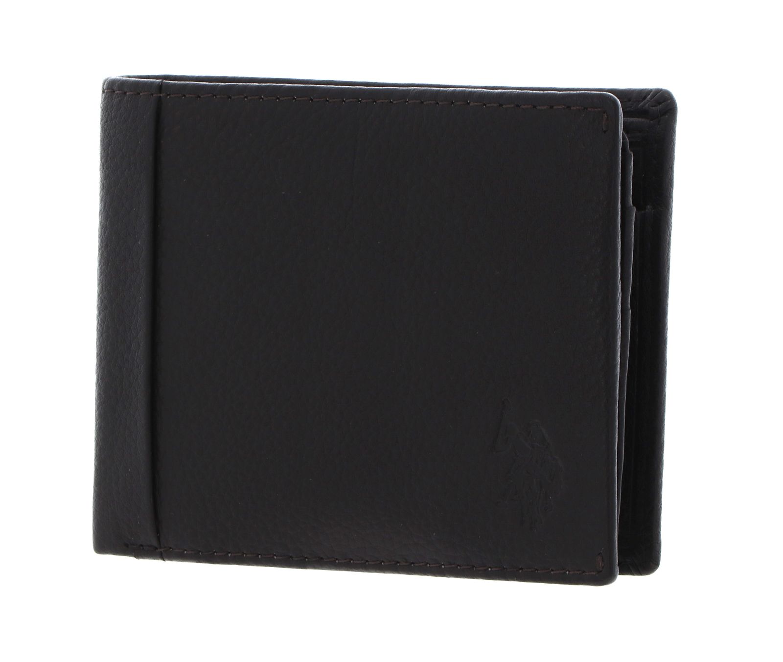 U.S. POLO ASSN. Carrick Horizontal Wallet with Coin Brown