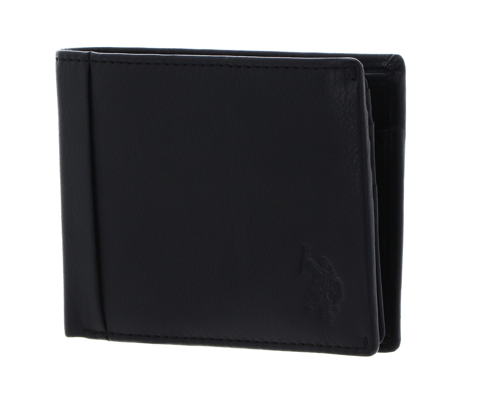 U.S. POLO ASSN. Carrick Horizontal Wallet with Coin Black