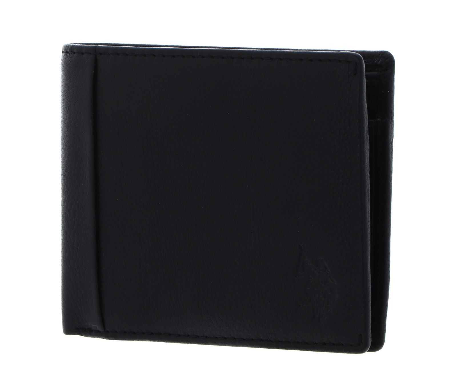 U.S. POLO ASSN. Carrick Horizontal Wallet with Coin Black